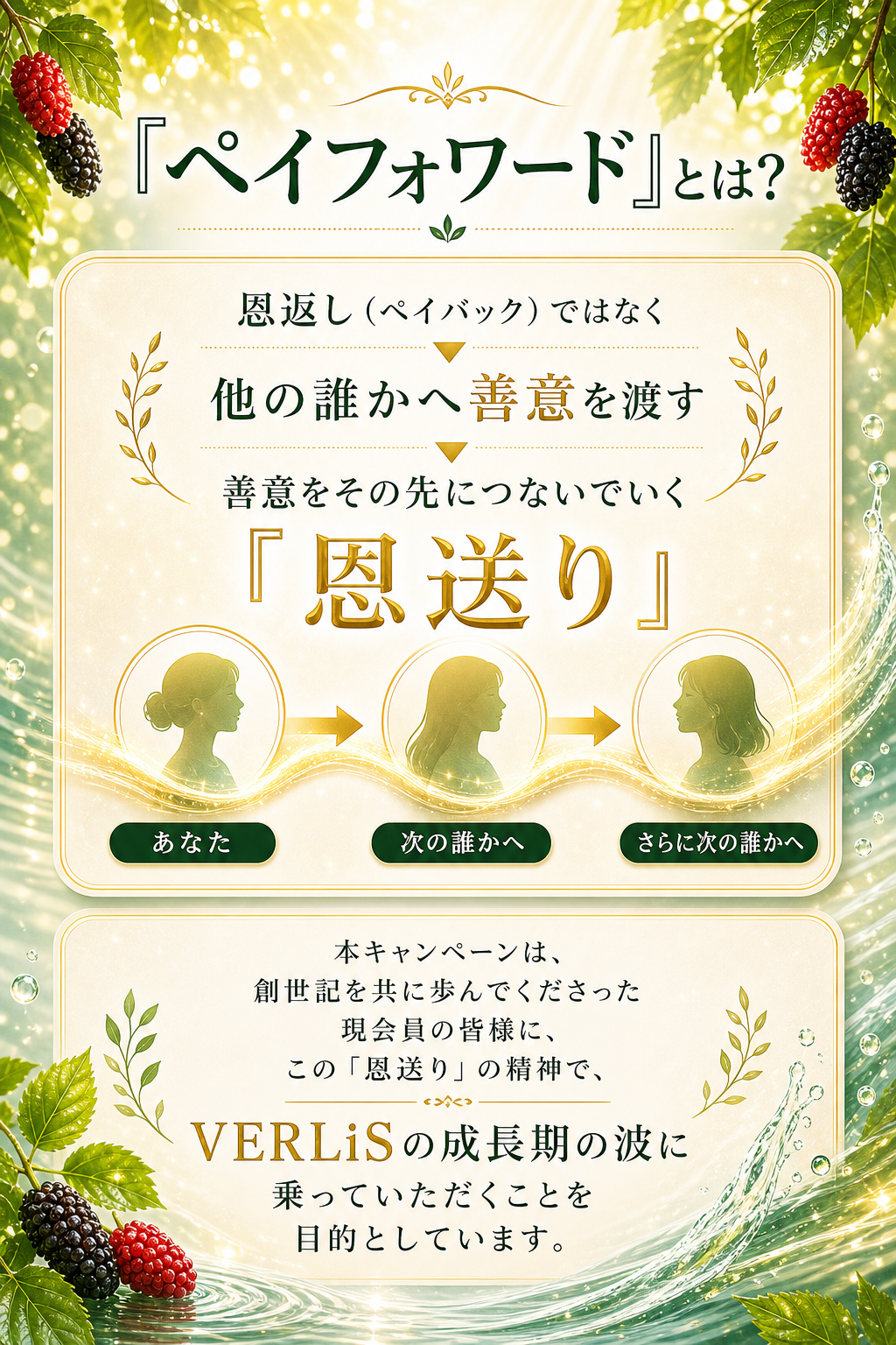 ペイフォワードとは